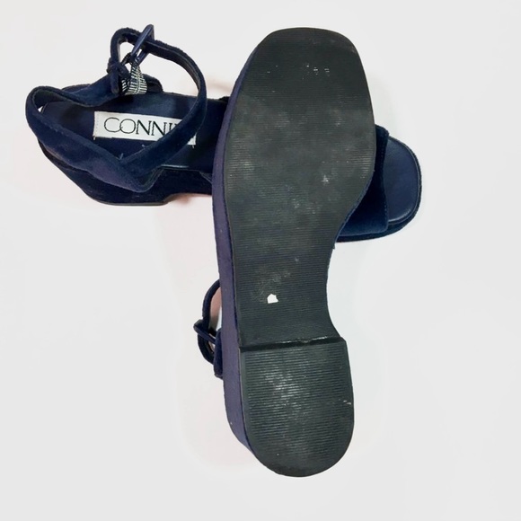 connie blue velvet platforms - Picture 7 of 11